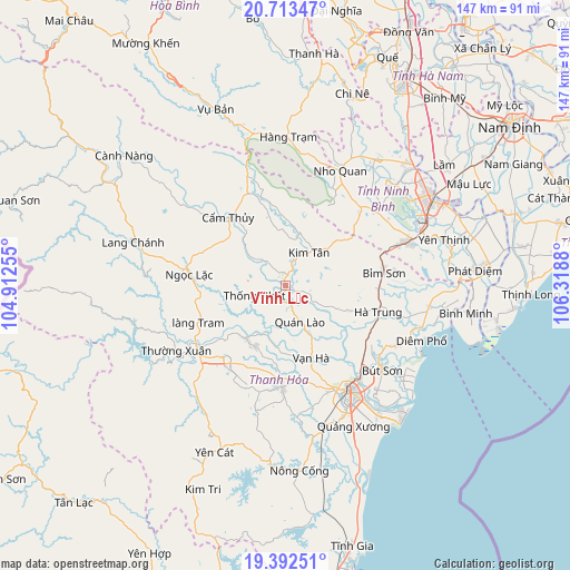 Vĩnh Lộc on map