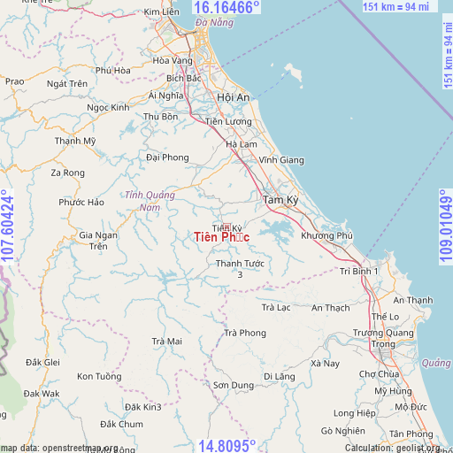 Tiên Phước on map