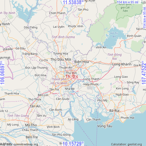 Thủ Đức on map