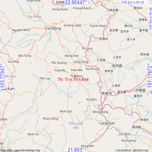 Thị Trấn Thất Khê on map