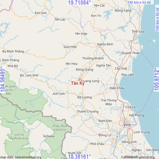 Tân Kỳ on map