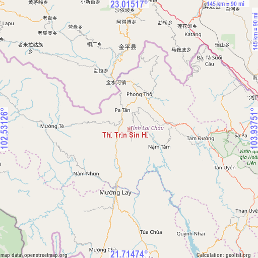 Thị Trấn Sìn Hồ on map
