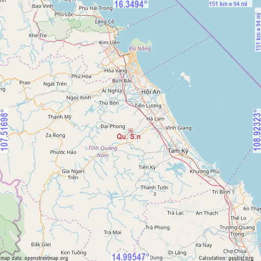 Quế Sơn on map