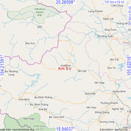Kim Sơn on map