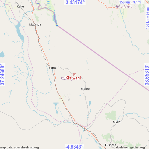 Kisiwani on map