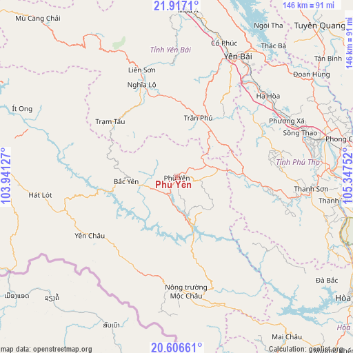 Phù Yên on map