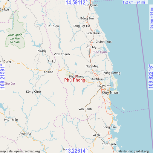 Phú Phong on map