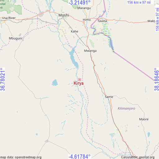 Kirya on map
