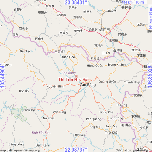 Thị Trấn Nước Hai on map