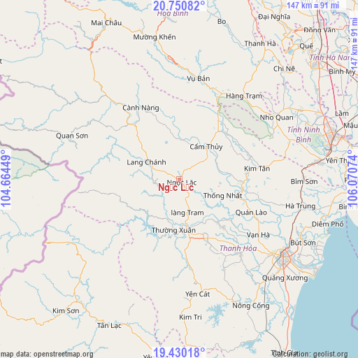 Ngọc Lặc on map