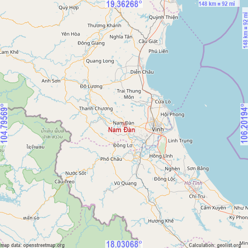 Nam Đàn on map