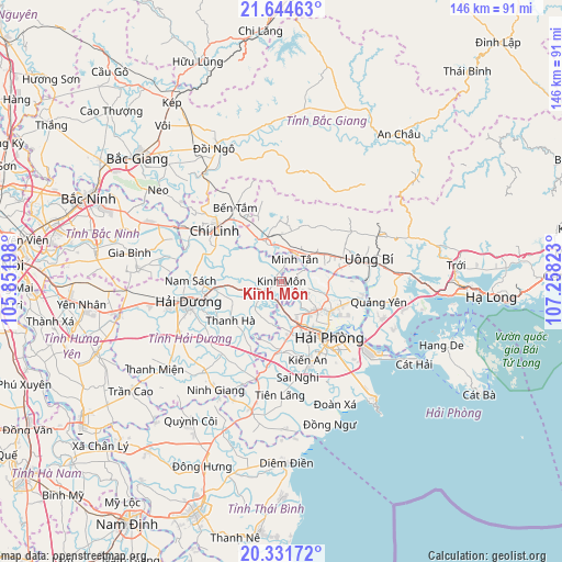 Kinh Môn on map