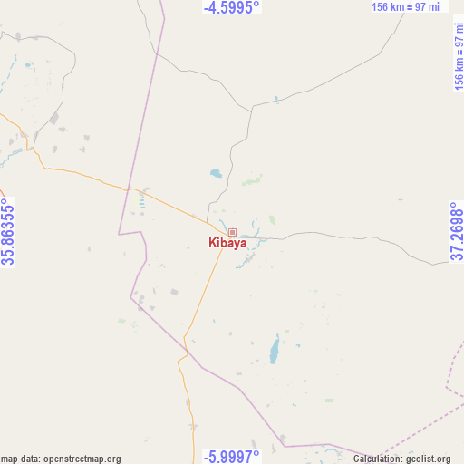 Kibaya on map