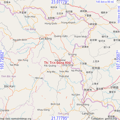Thị Trấn Đông Khê on map