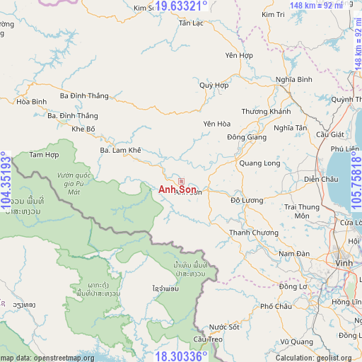 Anh Son on map