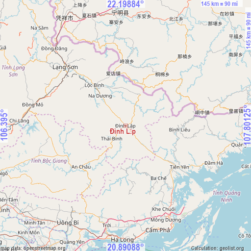 Đình Lập on map