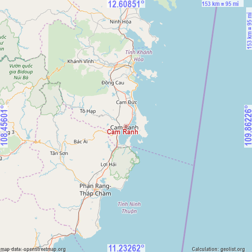 Cam Ranh on map