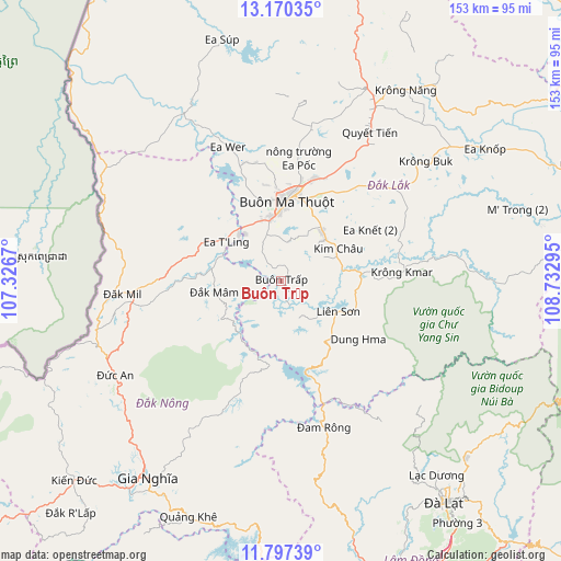 Buôn Trấp on map