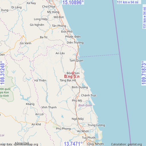 Bồng Sơn on map