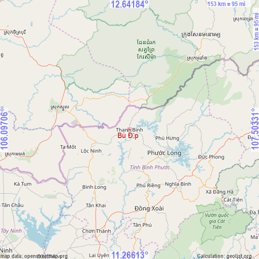 Bù Đốp on map