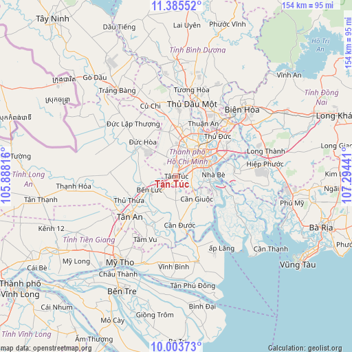 Tân Túc on map