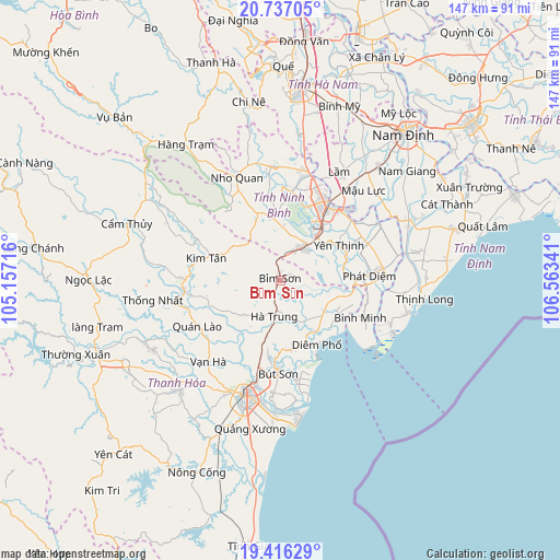 Bỉm Sơn on map