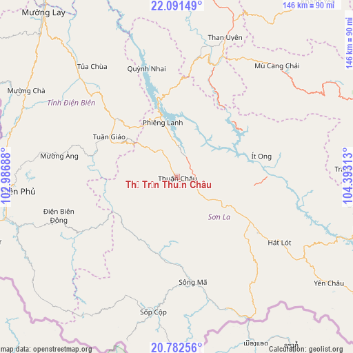 Thị Trấn Thuận Châu on map