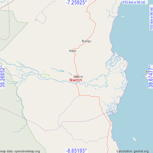 Ikwiriri on map