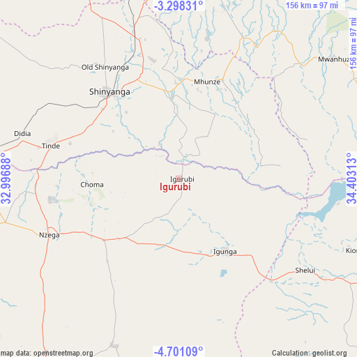 Igurubi on map