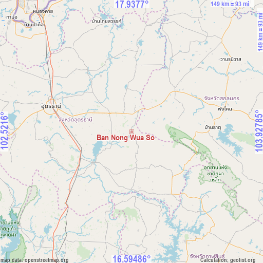 Ban Nong Wua So on map