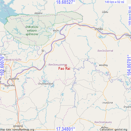 Fao Rai on map