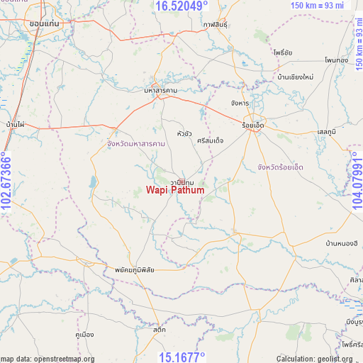 Wapi Pathum on map
