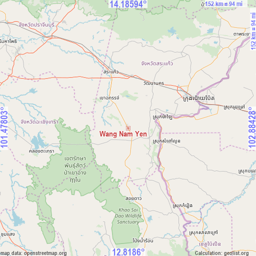 Wang Nam Yen on map