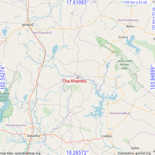 Tha Khantho on map