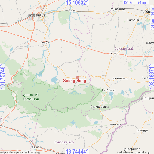 Soeng Sang on map