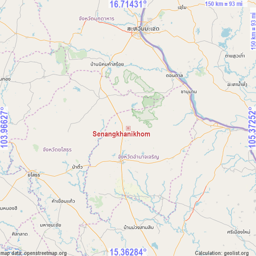 Senangkhanikhom on map