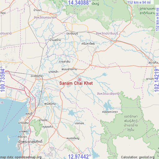 Sanam Chai Khet on map