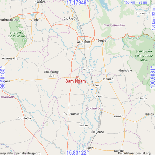 Sam Ngam on map