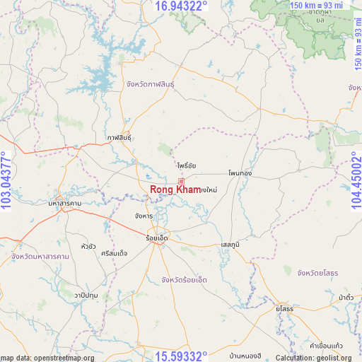 Rong Kham on map
