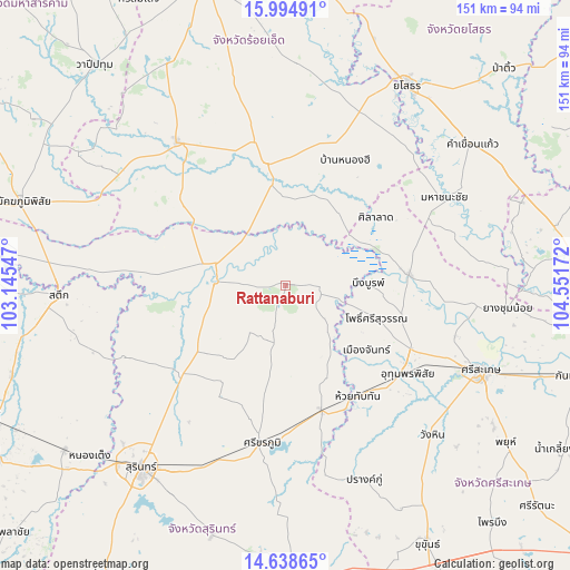 Rattanaburi on map