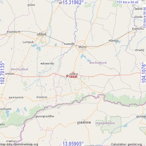 Prasat on map