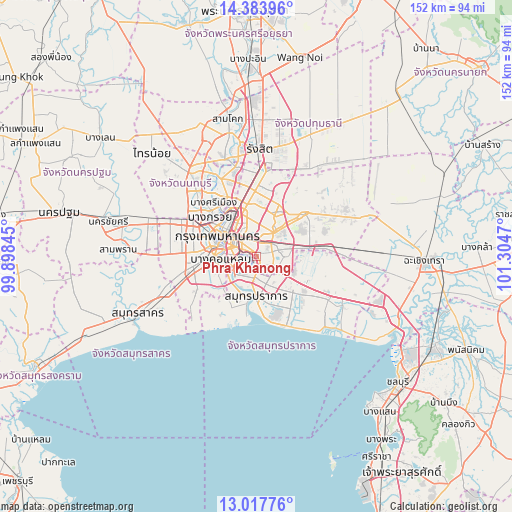 Phra Khanong on map