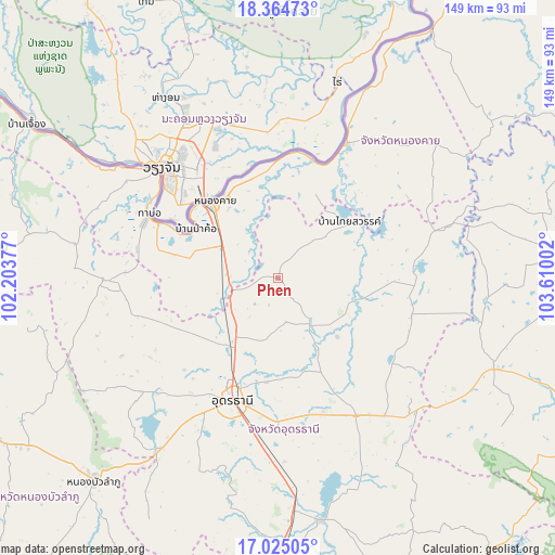 Phen on map