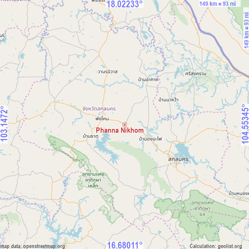 Phanna Nikhom on map