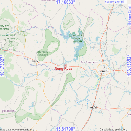 Nong Ruea on map