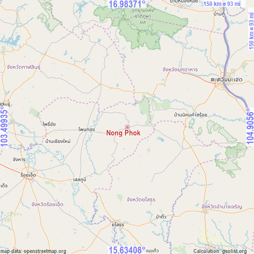 Nong Phok on map