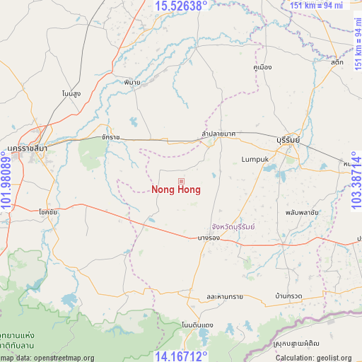 Nong Hong on map