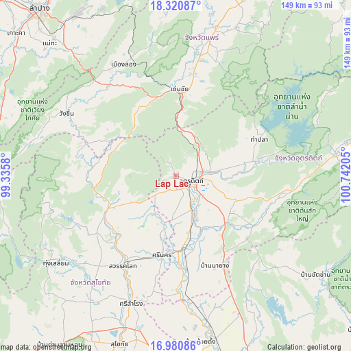 Lap Lae on map