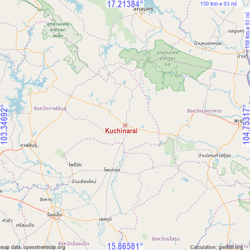 Kuchinarai on map