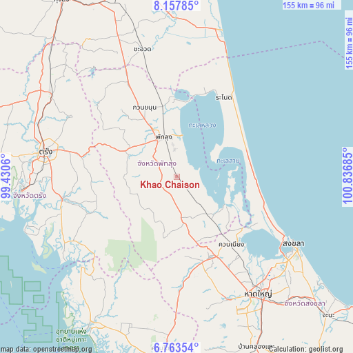 Khao Chaison on map